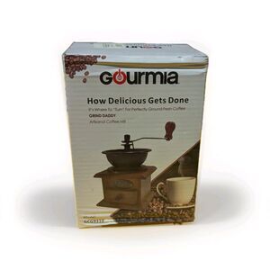 Gourmia GCG9310 Manual Coffee Grinder Artisanal Hand Crank Coffee Mill
